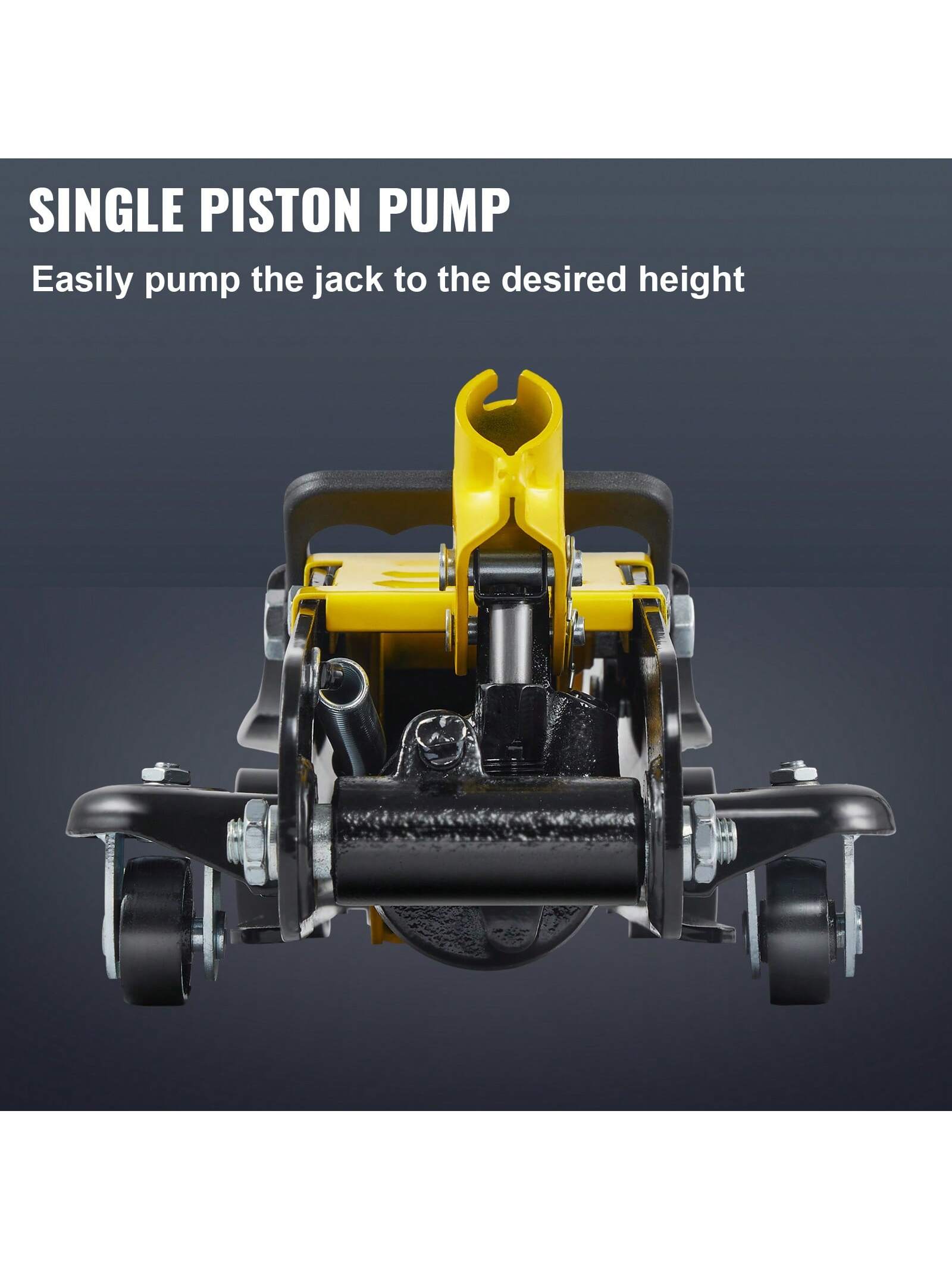 Floor Jack, Low Profile Floor Jack, Heavy-Duty Steel, Aluminum And Steel Racing Floor Jack With Dual Pistons Quick Lift Pump