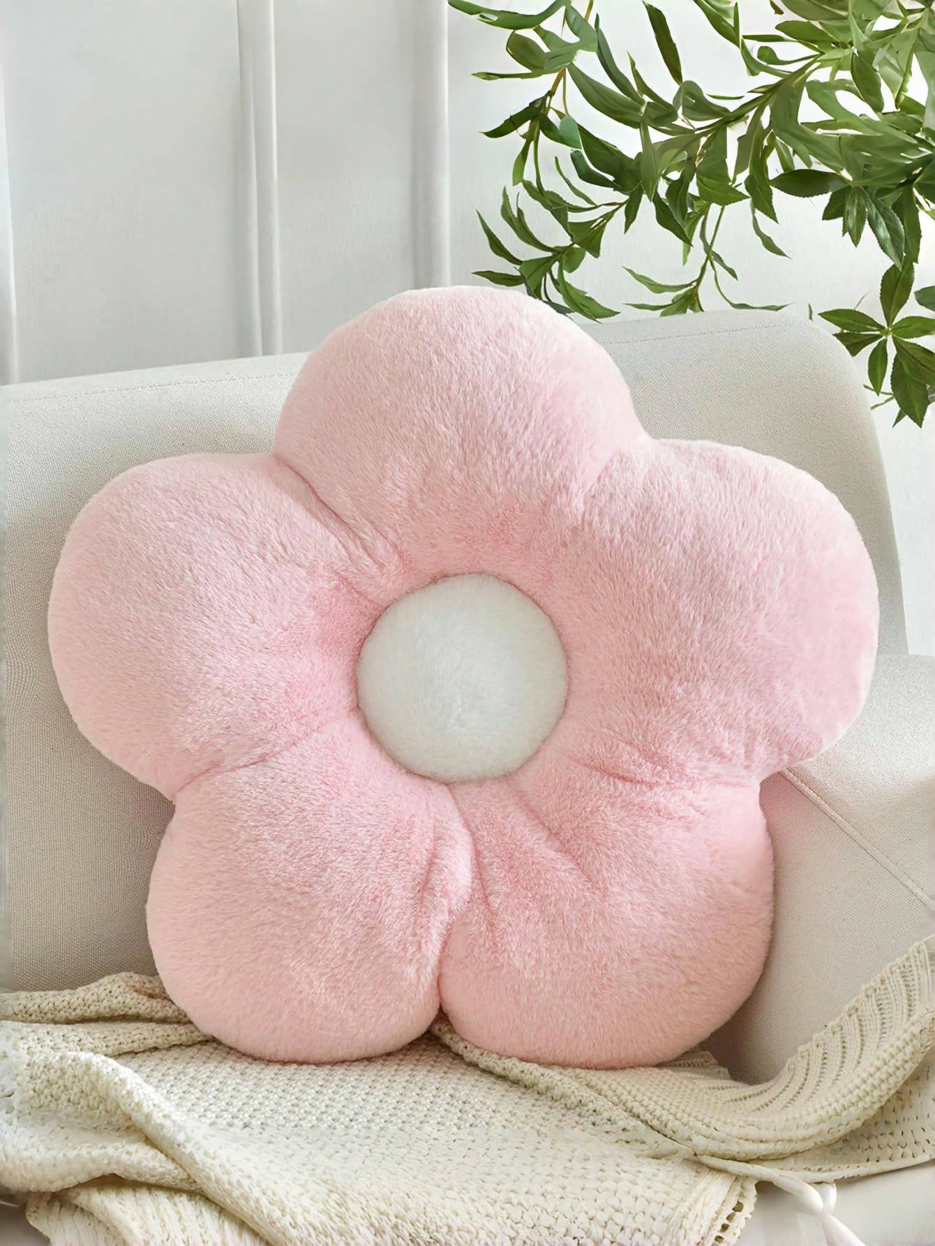 Flower Cushion, Soft Floral Lumbar Pillow, Sofa Chair Bed Home Decor, Bedroom Living Room Floral Cushion, Spring, Wedding Chronicle Furniture Decorative Pillow