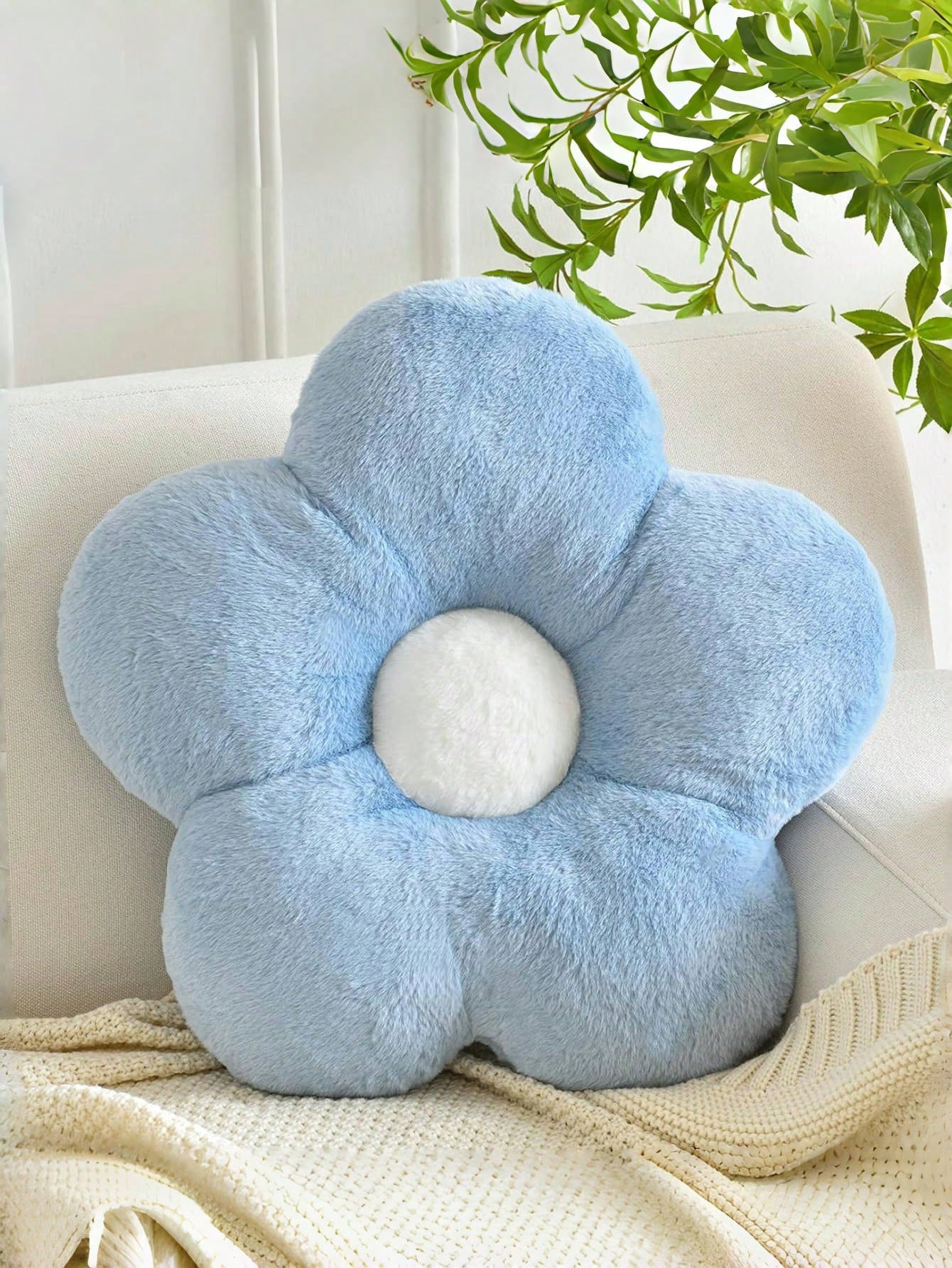 Flower Cushion, Soft Floral Lumbar Pillow, Sofa Chair Bed Home Decor, Bedroom Living Room Floral Cushion, Spring, Wedding Chronicle Furniture Decorative Pillow