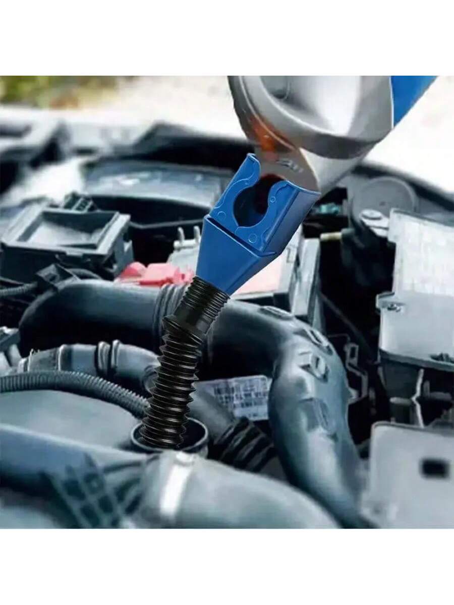 Foldable Car Motorcycle Refueling Gasoline Engine Plastic Oil Funnel Filter Transfer Tool Flexible Funnel Draining Tool