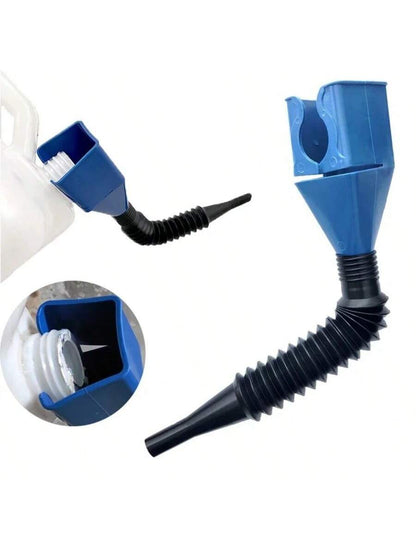 Foldable Car Motorcycle Refueling Gasoline Engine Plastic Oil Funnel Filter Transfer Tool Flexible Funnel Draining Tool