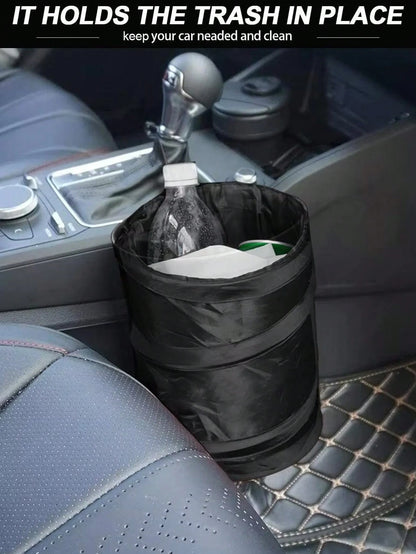 Foldable Car Trash Bin, Front Passenger Seat/Backseat Hanging Garbage Can, Small Storage Organizer For Vehicles