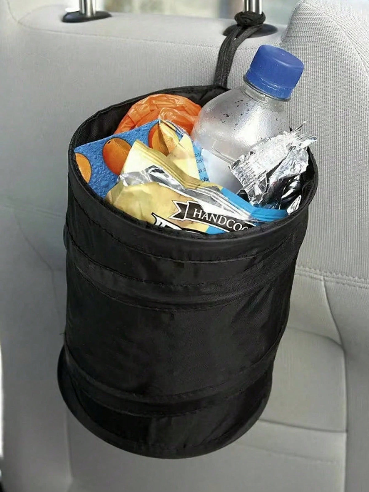 Foldable Car Trash Bin, Front Passenger Seat/Backseat Hanging Garbage Can, Small Storage Organizer For Vehicles