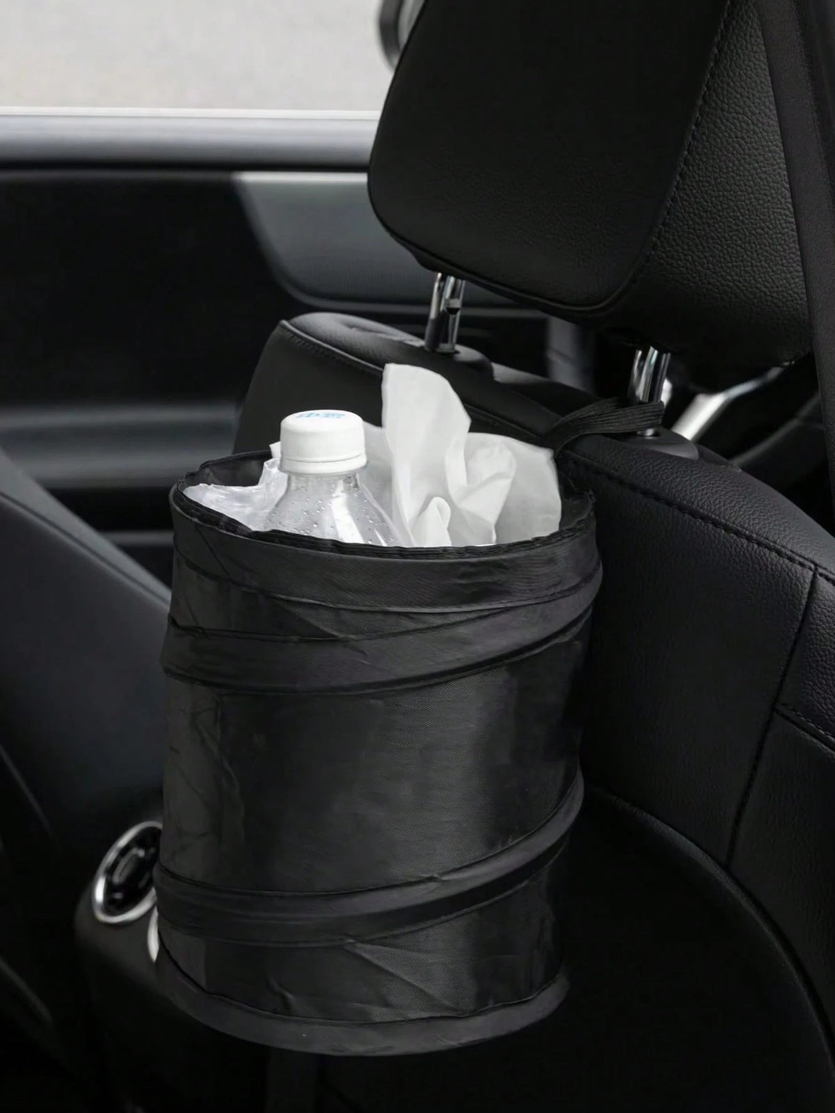 Foldable Car Trash Bin, Front Passenger Seat/Backseat Hanging Garbage Can, Small Storage Organizer For Vehicles