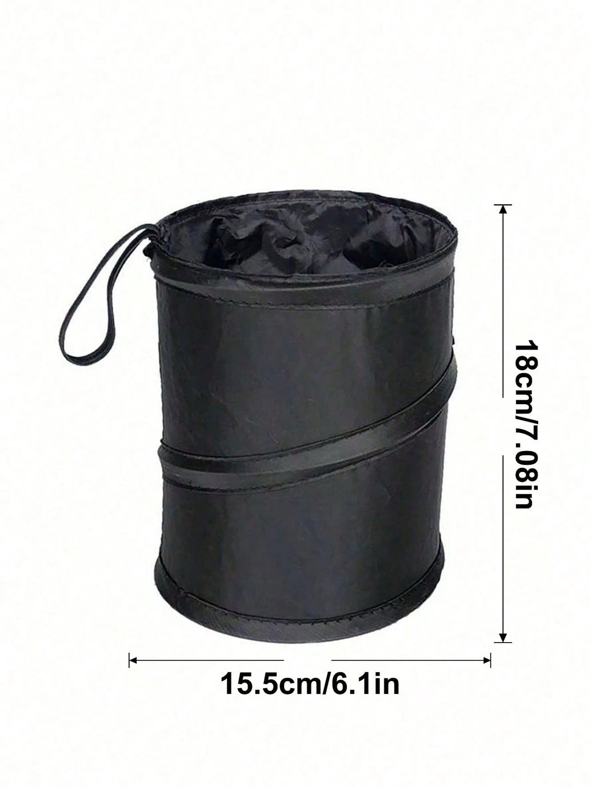 Foldable Car Trash Bin, Front Passenger Seat/Backseat Hanging Garbage Can, Small Storage Organizer For Vehicles