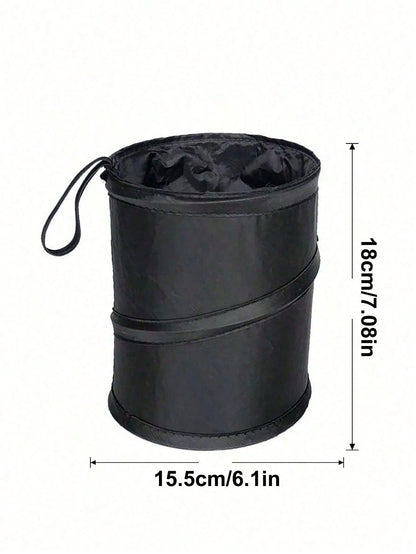 Foldable Car Trash Bin, Front Passenger Seat/Backseat Hanging Garbage Can, Small Storage Organizer For Vehicles
