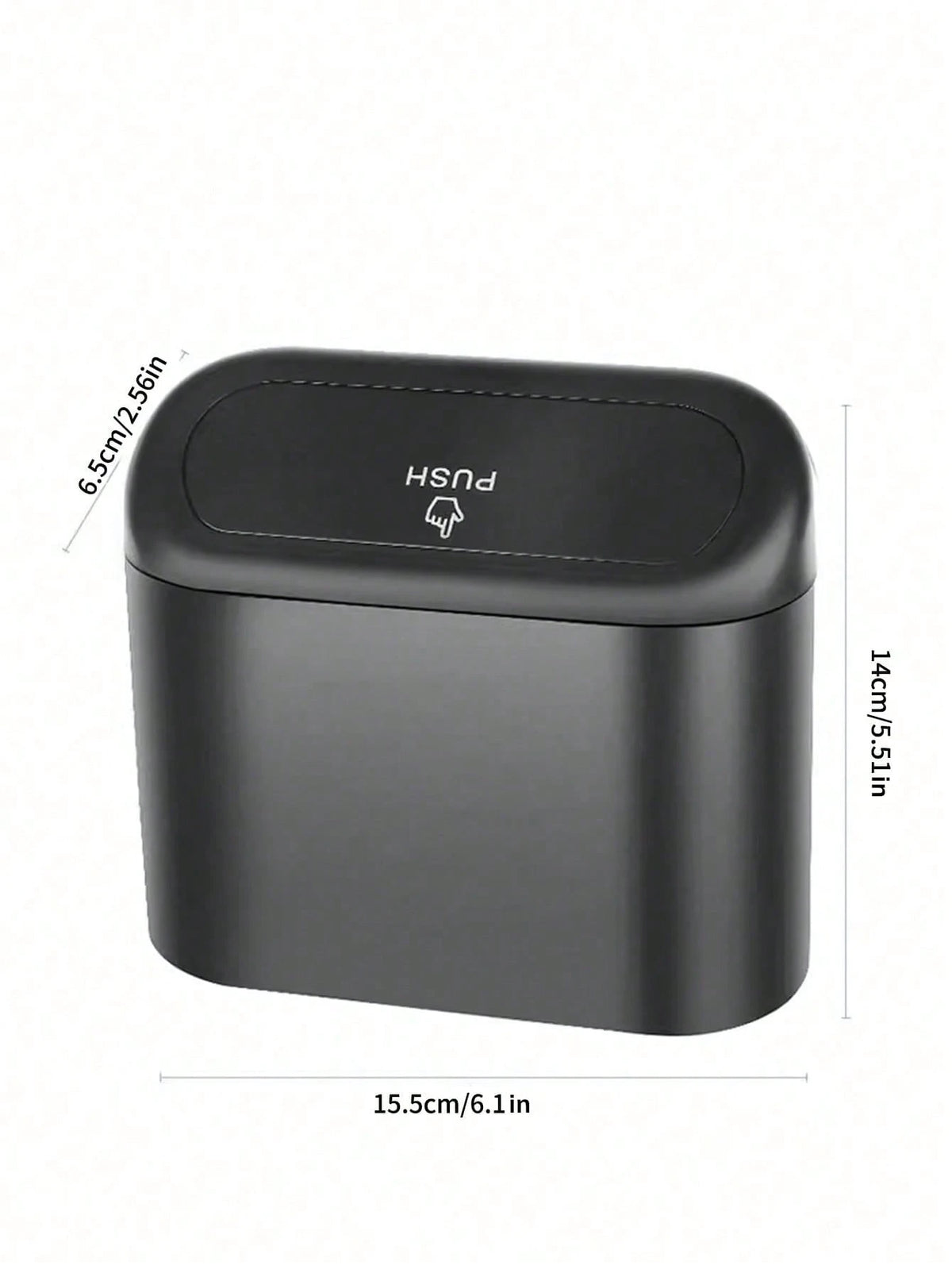 Foldable Car Trash Bin, Front Passenger Seat/Backseat Hanging Garbage Can, Small Storage Organizer For Vehicles