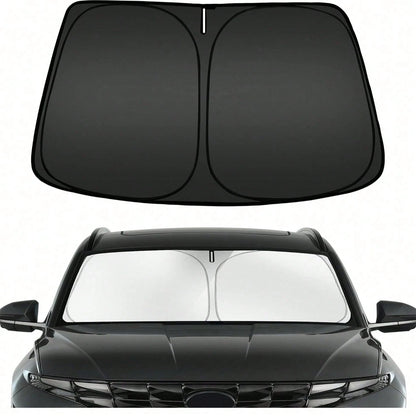 Foldable Front Windshield Sunshade, Front Window Sunshade, Blocks UV Rays And Keeps Car Interior Cool, Universal Thickened Sunshade, Suitable For Car Interior Sun Protection And Cooling