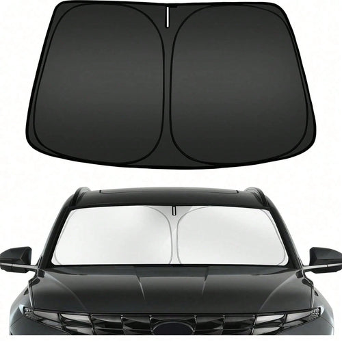 Foldable Front Windshield Sunshade, Front Window Sunshade, Blocks UV Rays And Keeps Car Interior Cool, Universal Thickened Sunshade, Suitable For Car Interior Sun Protection And Cooling