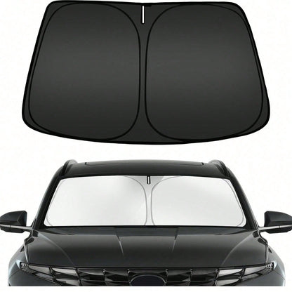 Foldable Front Windshield Sunshade, Front Window Sunshade, Blocks UV Rays And Keeps Car Interior Cool, Universal Thickened Sunshade, Suitable For Car Interior Sun Protection And Cooling