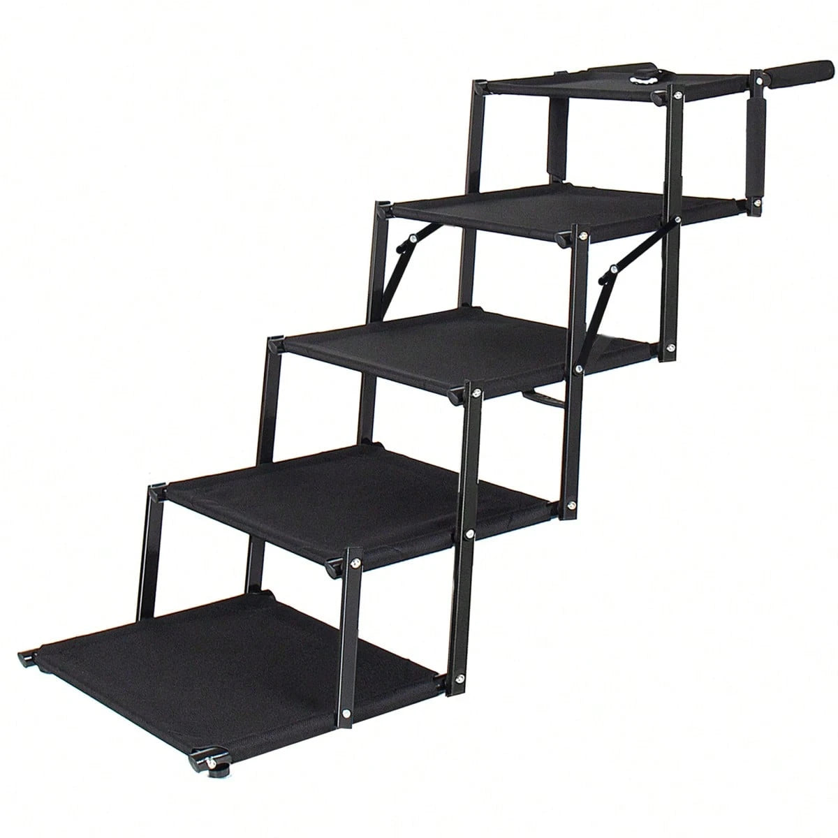 Folding Dog Ramp For Cars, 63" Long & 17.3" Wide Portable Dog Ramps For Large Dogs With Non-Slip Rug Surface Dog Car Ramp For SUV Car & Truck, Supports Up To 250 Lbs