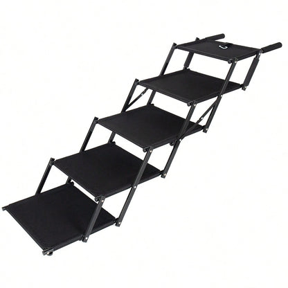 Folding Dog Ramp For Cars, 63" Long & 17.3" Wide Portable Dog Ramps For Large Dogs With Non-Slip Rug Surface Dog Car Ramp For SUV Car & Truck, Supports Up To 250 Lbs
