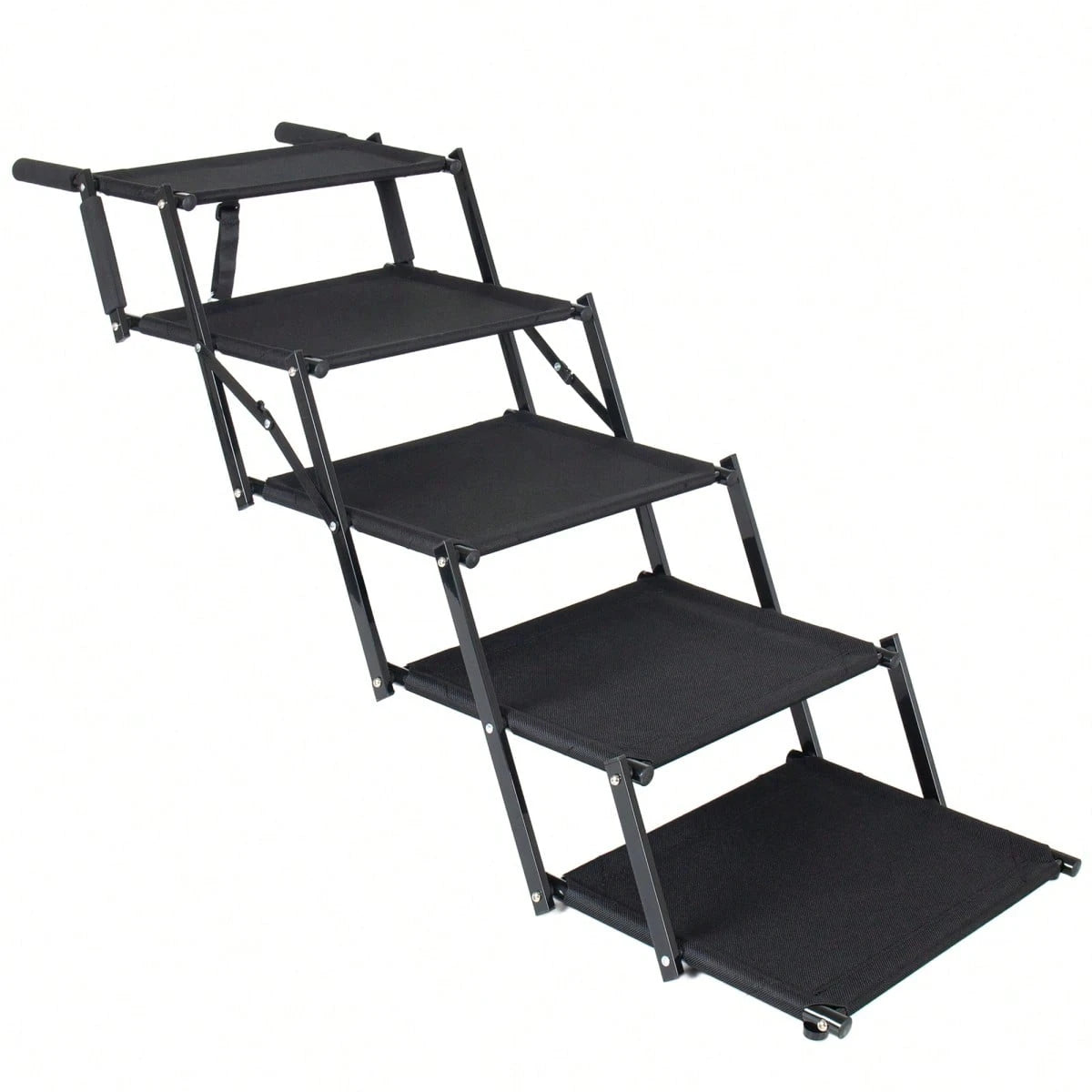 Folding Dog Ramp For Cars, 63" Long & 17.3" Wide Portable Dog Ramps For Large Dogs With Non-Slip Rug Surface Dog Car Ramp For SUV Car & Truck, Supports Up To 250 Lbs