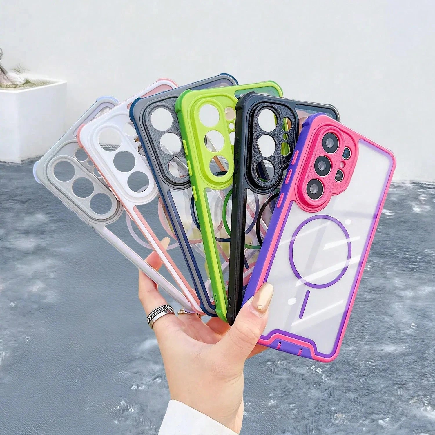 For Galaxy S26 S25 S24 S23 Ultra Plus- Military-Grade Shockproof Clear MagSafe Case, Dual-Layer Protection,#SummerVibesMade With An Friendly Antibacterial Coating, It's The Perfect Gift For Birthday