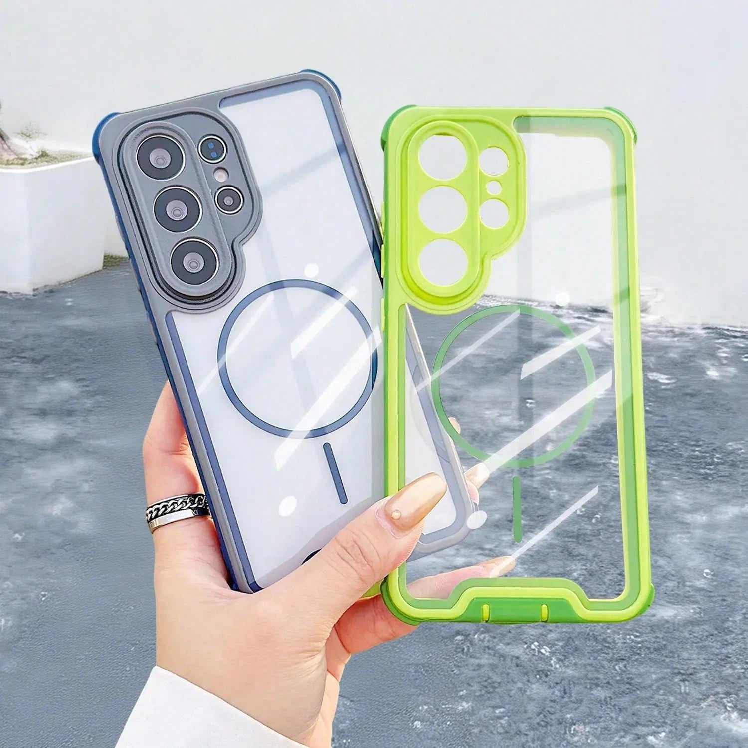 For Galaxy S26 S25 S24 S23 Ultra Plus- Military-Grade Shockproof Clear MagSafe Case, Dual-Layer Protection,#SummerVibesMade With An Friendly Antibacterial Coating, It's The Perfect Gift For Birthday