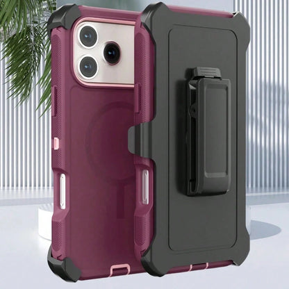 For IPhone 12 13 14 15 16 17 Pro & Pro Max, Heavy Duty Shockproof Armor Bumper Case With Built-In Kickstand, Full Edge Protection Anti-Drop Cover