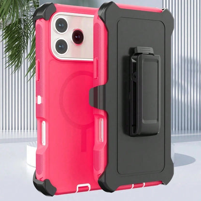 For IPhone 12 13 14 15 16 17 Pro & Pro Max, Heavy Duty Shockproof Armor Bumper Case With Built-In Kickstand, Full Edge Protection Anti-Drop Cover