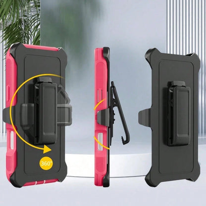 For IPhone 12 13 14 15 16 17 Pro & Pro Max, Heavy Duty Shockproof Armor Bumper Case With Built-In Kickstand, Full Edge Protection Anti-Drop Cover
