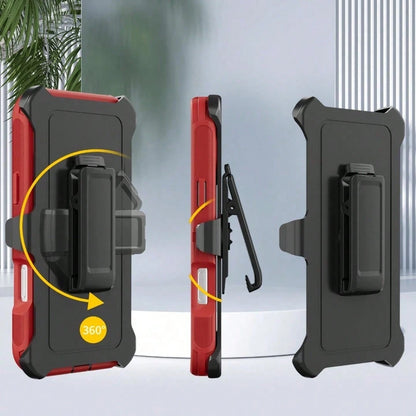 For IPhone 12 13 14 15 16 17 Pro & Pro Max, Heavy Duty Shockproof Armor Bumper Case With Built-In Kickstand, Full Edge Protection Anti-Drop Cover