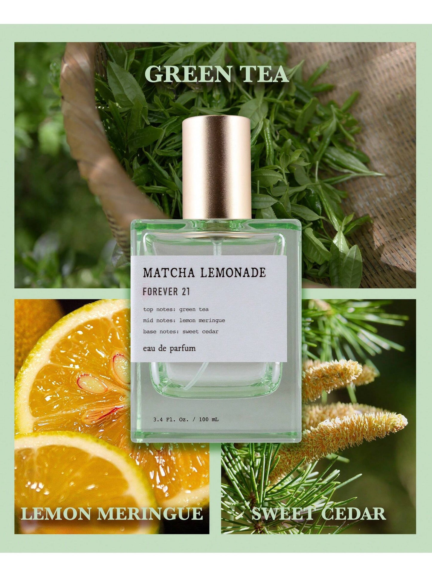 FOREVER 21 MATCHA LEMONADE 3.4 Oz (No Box)