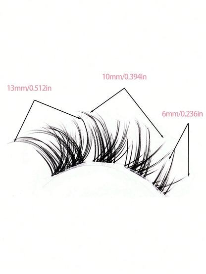 Fox Style Natural & Long & Wispy False Eyelashes ForDaily Party Makeup, Cat Eye & Fairy Style False Lashes ForGlamorous Look(5 Pairs)