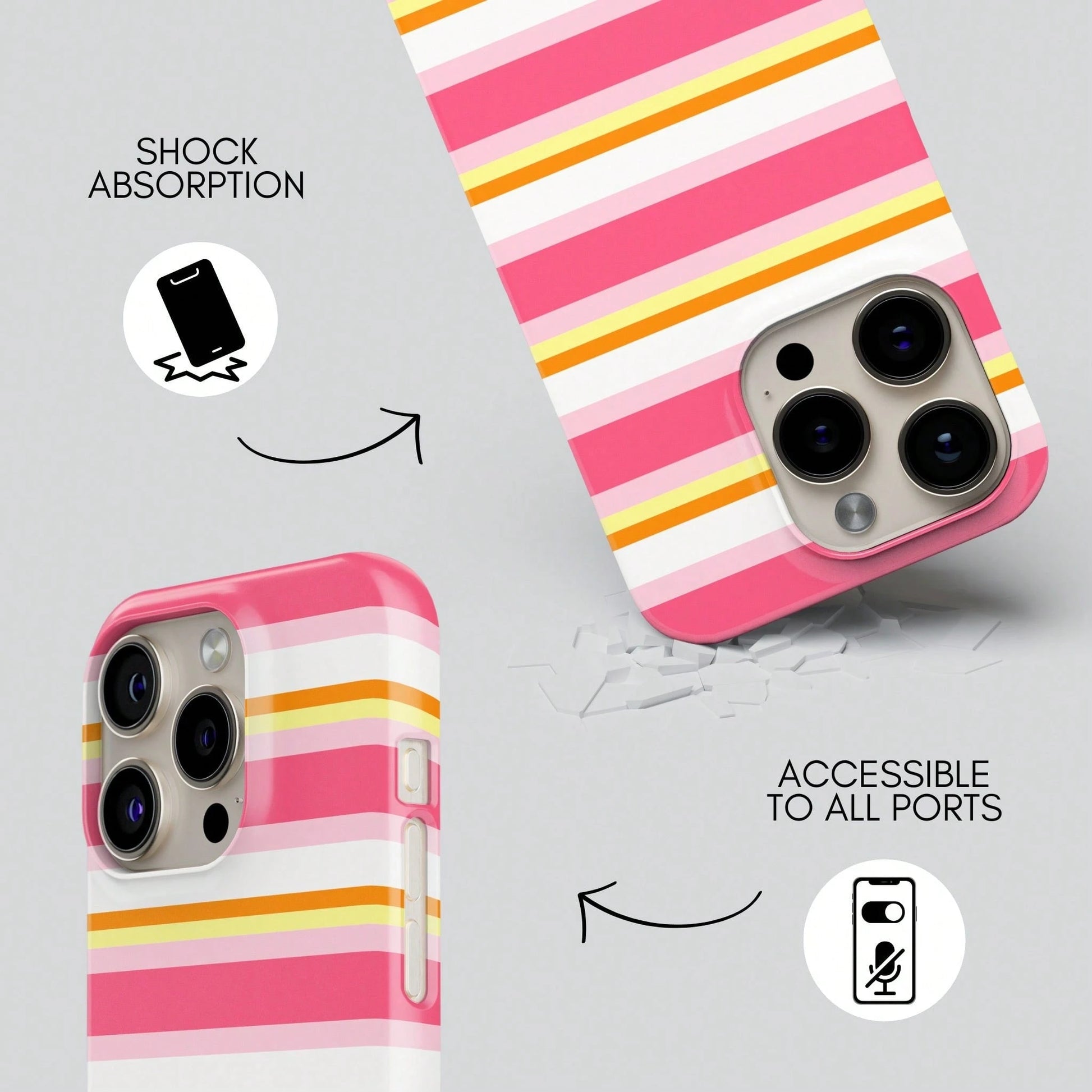 Fragola Case For 16 Pro- Cute,, Aesthetic, Designer Pattern, 11 12 13 14 15 16 17pro S21 22 23 24 25 26 Phone Cover, Hard Shell Protection- Fits Apple 17 Pro Case For Women And Men