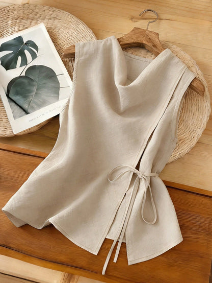 Franclia New Arrival Sleeveless Unique Design Tank Top For Women, Spring/Summer Zanzea Blouses For Women