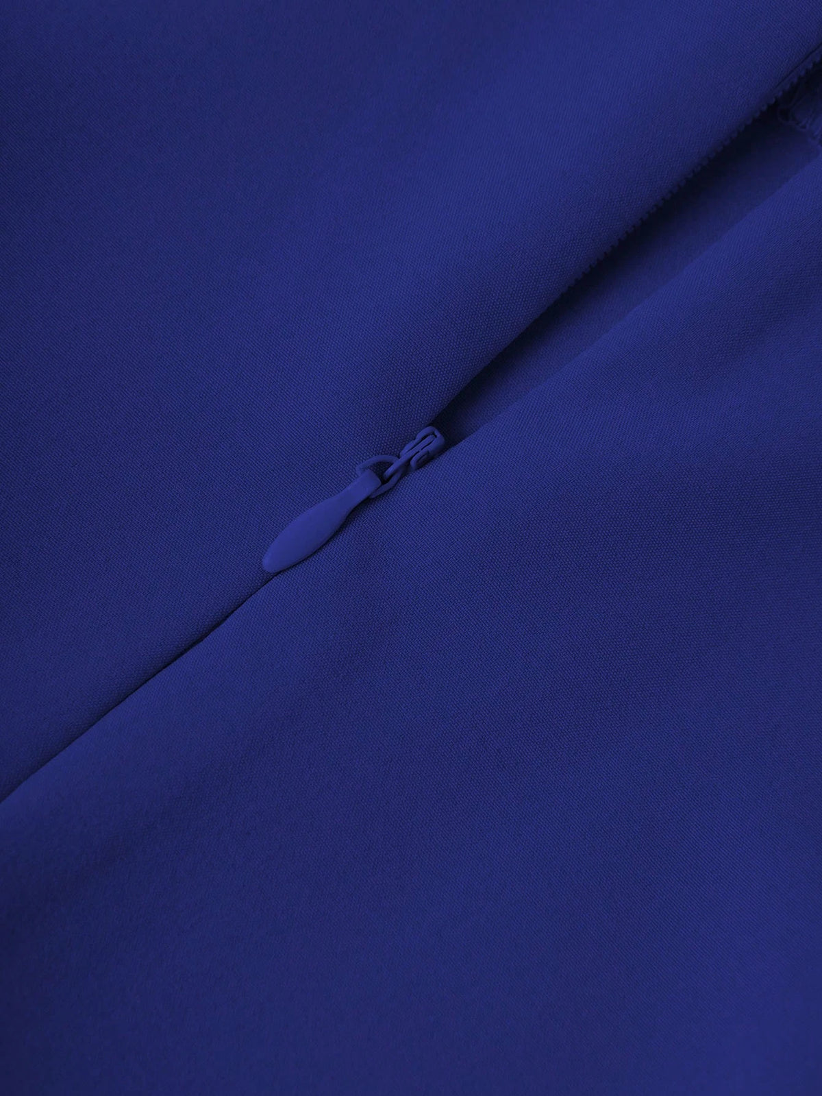 Franclia Women's Elegant Solid Color Tie Waist Blue Skirt