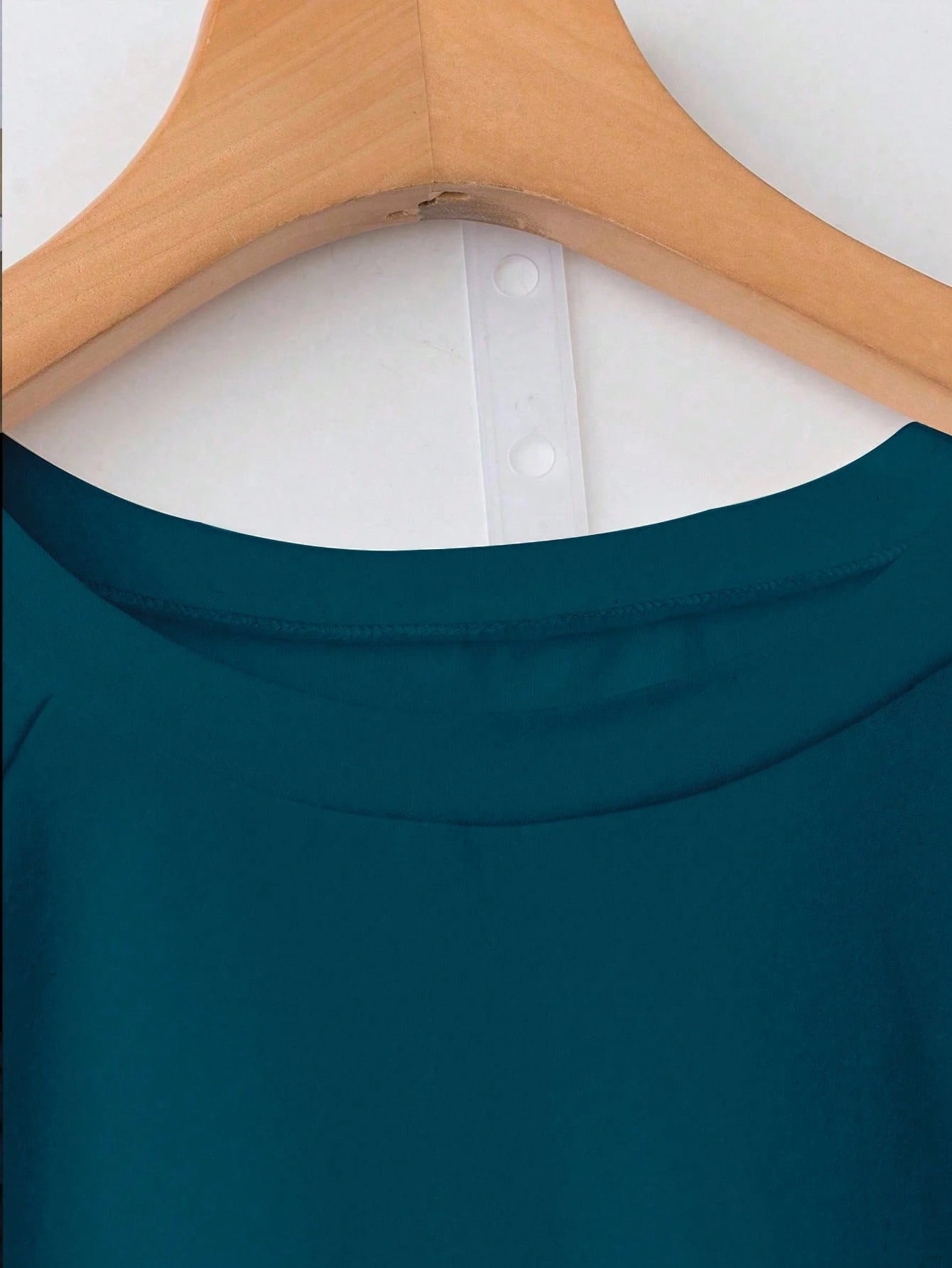 Franclia Women's Round Neck Short Sleeve Casual Solid Color Pleated Ruffle Lantern Sleeve Summer T-Shirt Zipper Top Zip Up Top Zanzea Dress