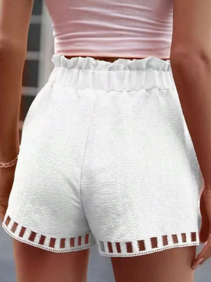 Franclia Women's Striped Tie-Waist Loose Casual Shorts