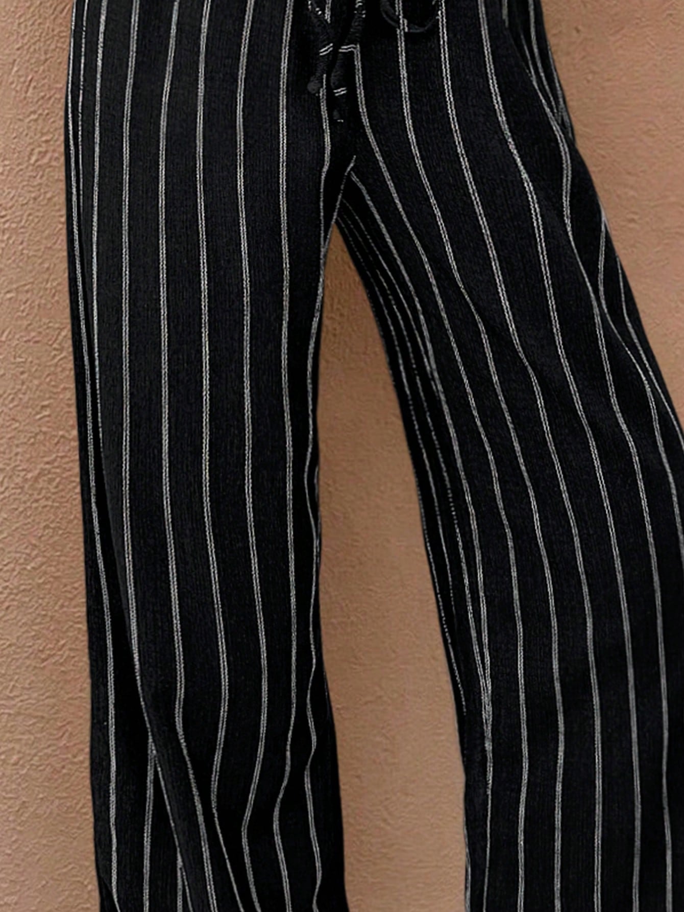 Frenchy Women's Casual Vacation Striped Straight Leg Pants,Business Casual Woman Winter Chic Spring Holiday Resort