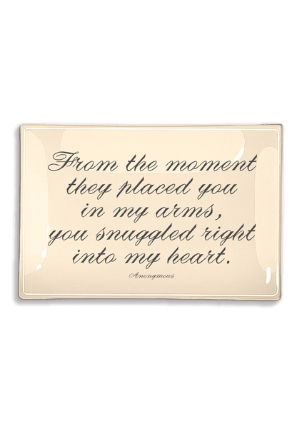 From The Moment You Snuggled Decoupage Glass Tray - Ben's Garden