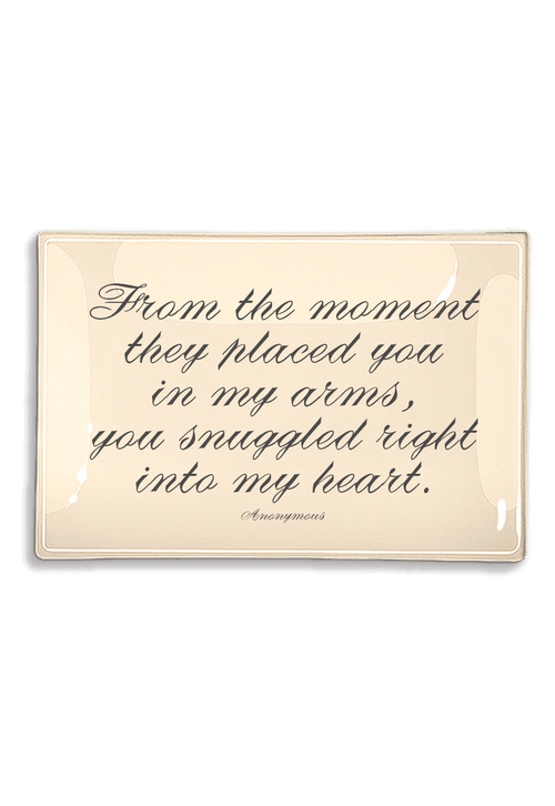 From The Moment You Snuggled Decoupage Glass Tray - Ben's Garden