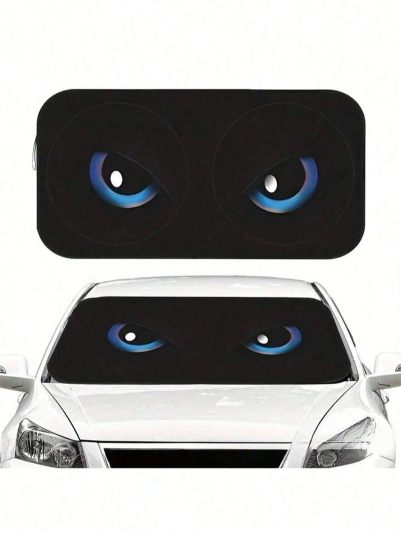 Funny Car Windshield Sunshade, Car Windshield Sun Visor, Fit For Sedan, SUV, Truck| Summer Car Sunscreen, Sun Visor And Car Accessories Reflective, Foldable Car Sunshade Universal Fit- Block Heat An