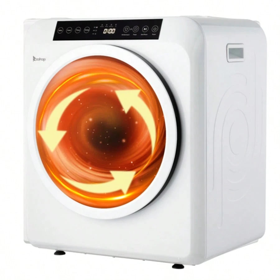 GDZ60-618E Upgraded LCD Screen Ultraviolet Sterilization Household Dryer 6kg Drum Dryer 2 Pieces Of Filter Cotton-White