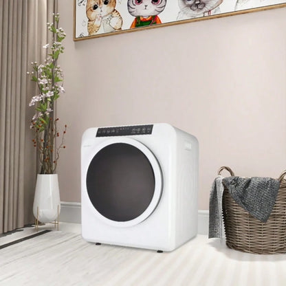 GDZ60-618E Upgraded LCD Screen Ultraviolet Sterilization Household Dryer 6kg Drum Dryer 2 Pieces Of Filter Cotton-White