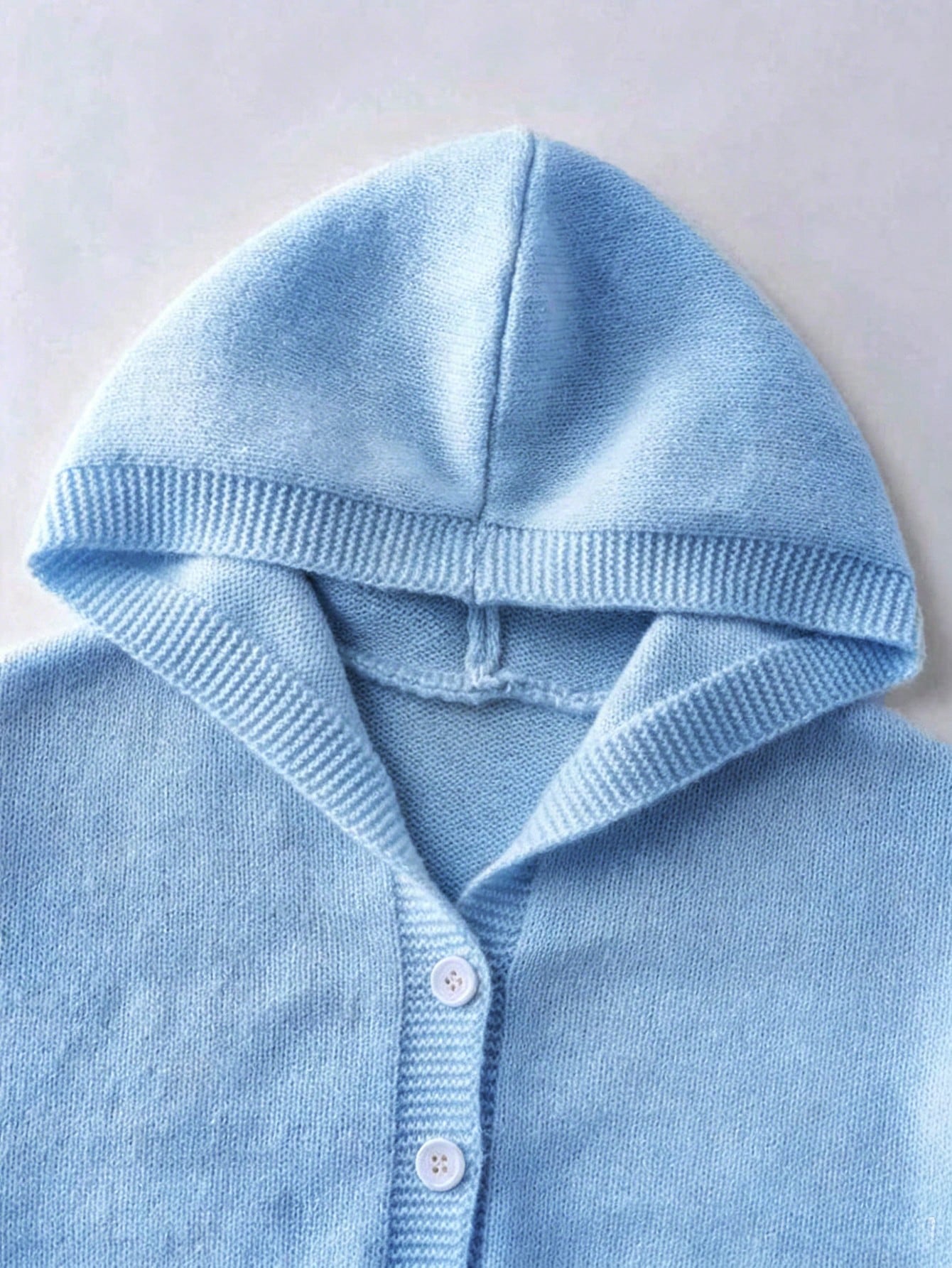 Genkimix Kids Girls' Fashion Casual Fresh Short Solid Color Autumn/Winter Hooded Knit Cardigan Sweater