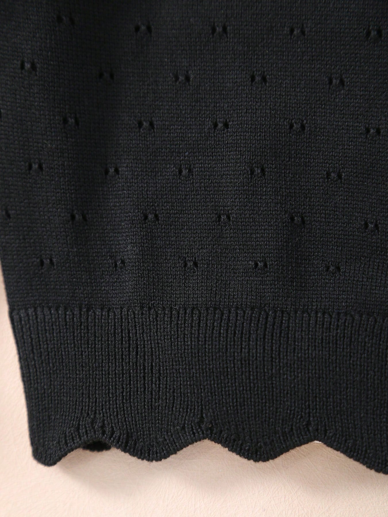 Girls' Solid Color Knitted Lightweight Cardigan, Suitable For Home Wear, Outings Or Eid Al-Fitr Gift