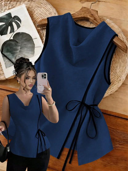 GlowEve CURVE Plus Size Women Patchwork Color Casual Versatile Daily Wear Shirt