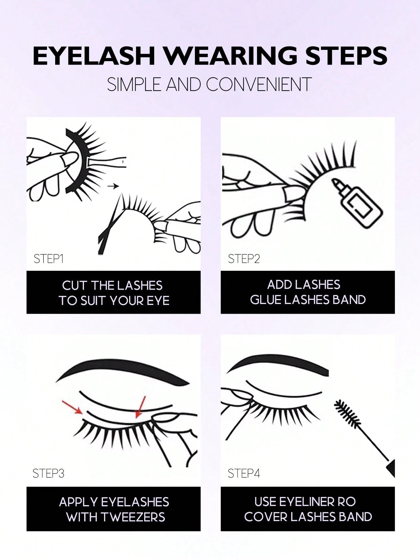 GROINNEYA 7 Pairs New Cat Eye False Eyelashes, Natural & Lengthening Transparent Band, Flared Ends, Elongate Eye Shape, Faux Mink Lashes, Makeup Use (XF01) Strip Eyelashes, Lashes, False Lashes, Fake