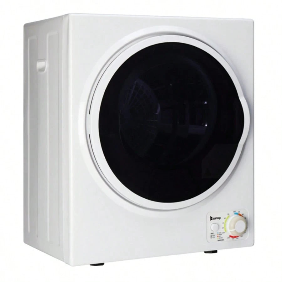 GYM25-78 Compact Portable Household Clothes Dryer 1.6cuft With Stainless Steel Drum Black And White 120V MECHANICAL Control ETL Certification