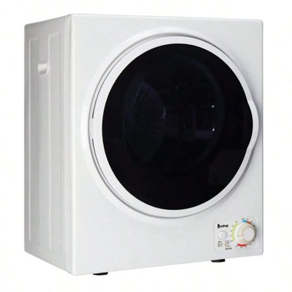 GYM25-78 Compact Portable Household Clothes Dryer 1.6cuft With Stainless Steel Drum Black And White 120V MECHANICAL Control ETL Certification