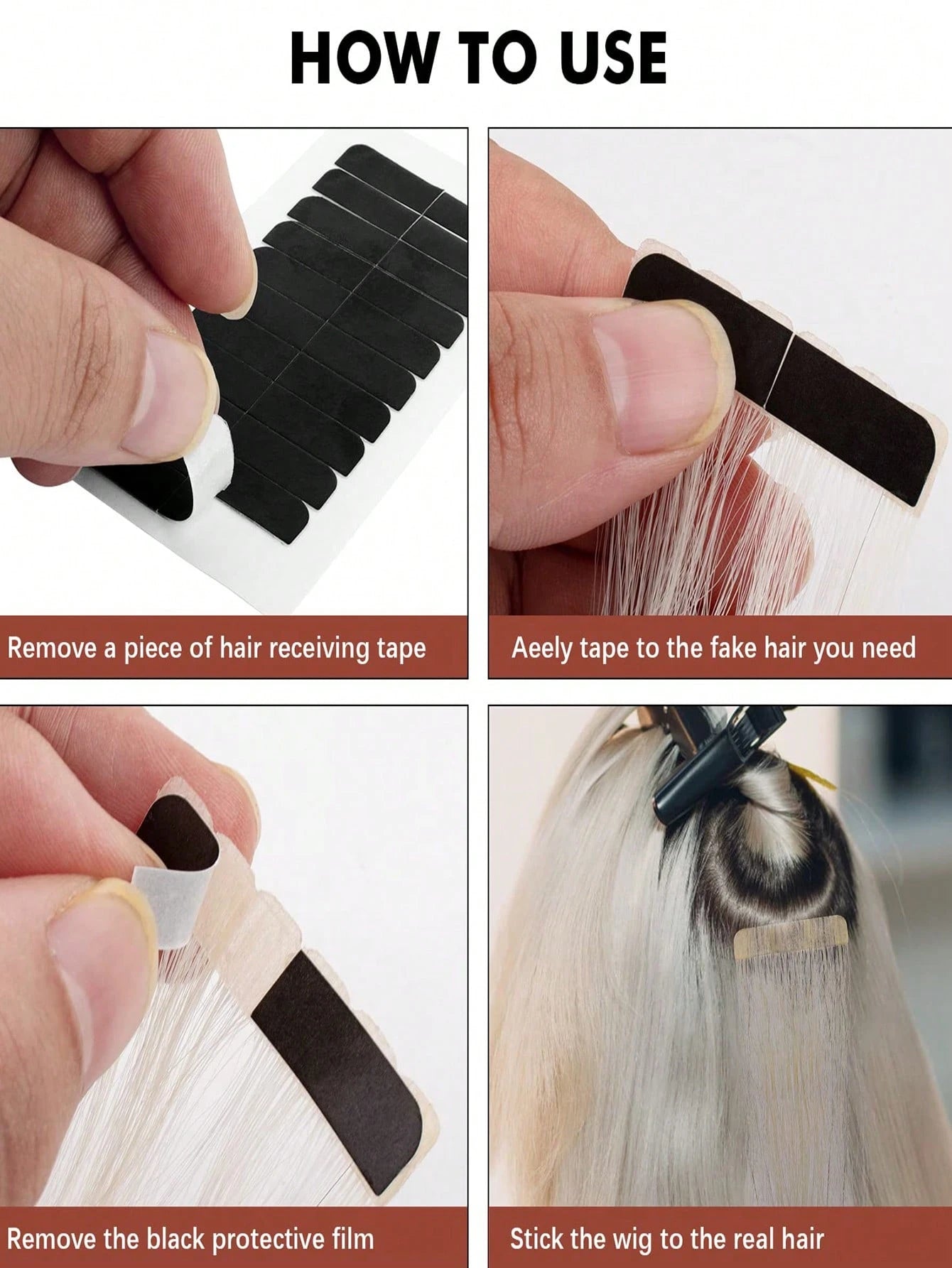 Hair Tape And Adhesive Remover- Double Sided Hair Extension Tape And Hair Adhesive Remover, Hair Tape Remover, Remove Hair Glue, Wig Tape