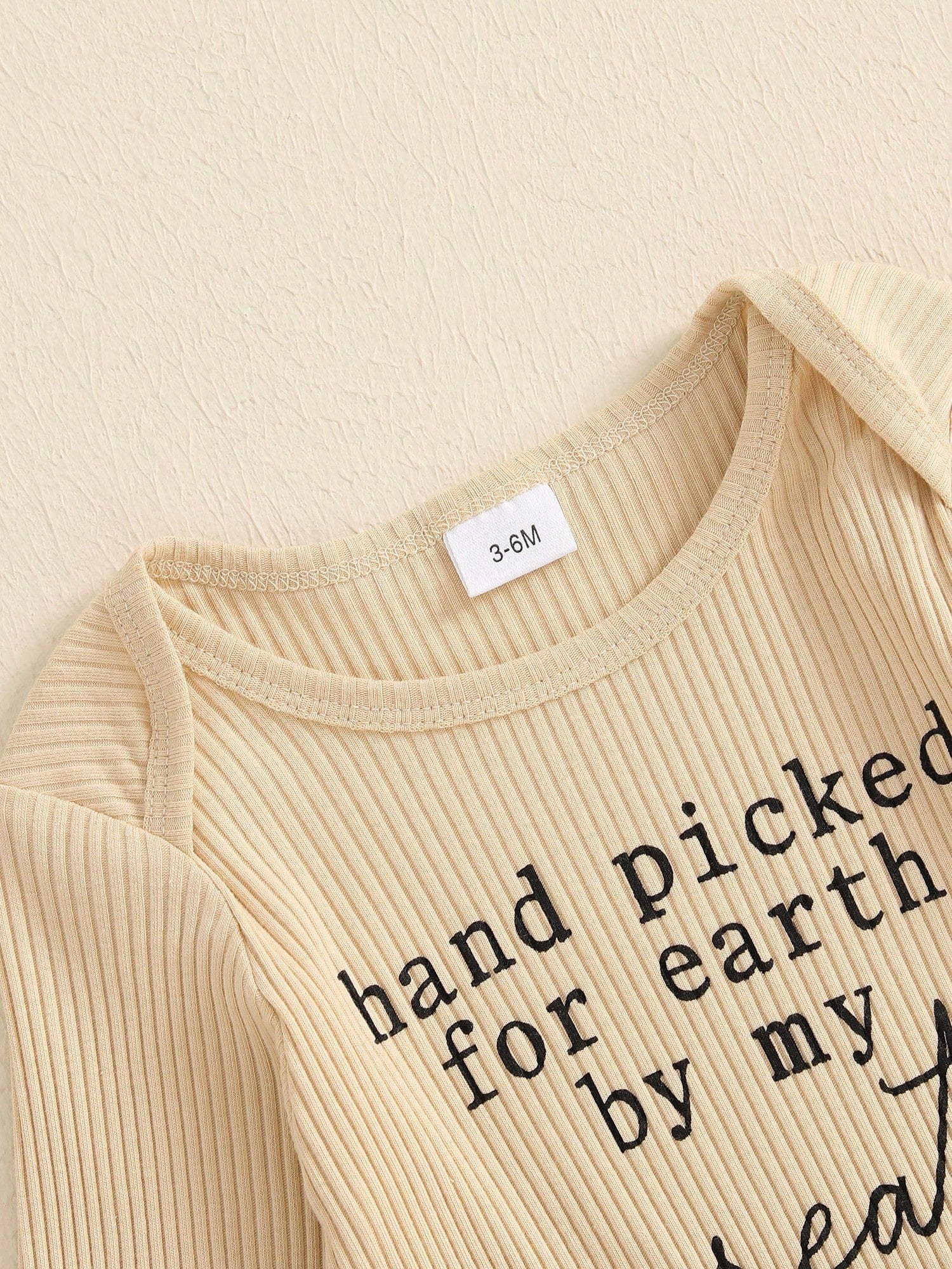 Hand Picked For Earth By My Great Grandma Grandpa In Heaven Bodysuit Romper Newborn Baby Ribbed Jumpsuit Coveralls