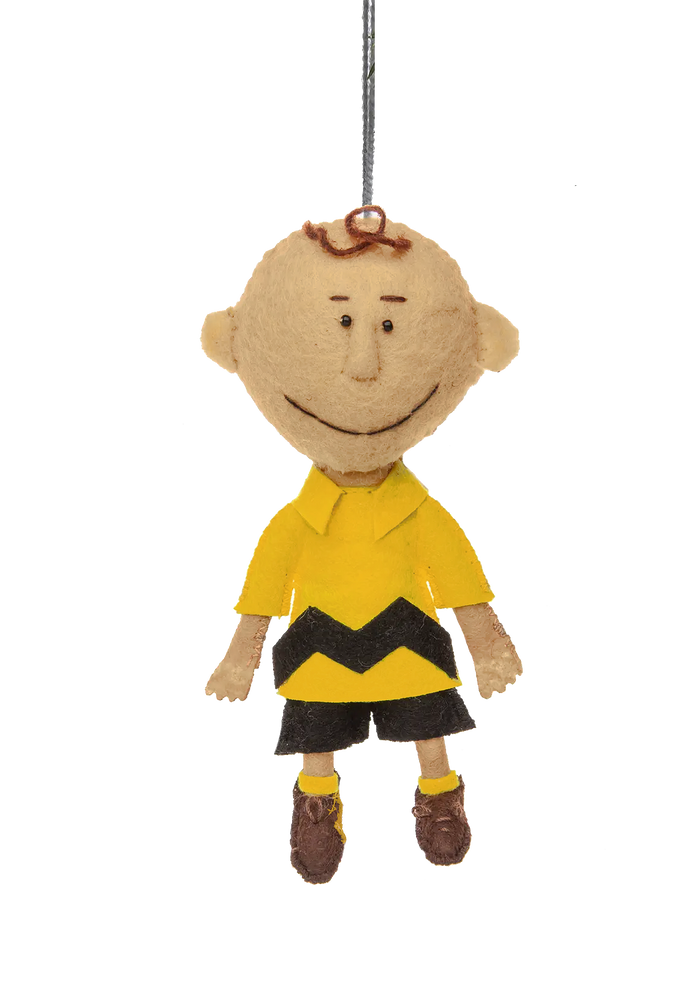 Hand-Sewn Felt Charlie Brown Ornament - Ben's Garden