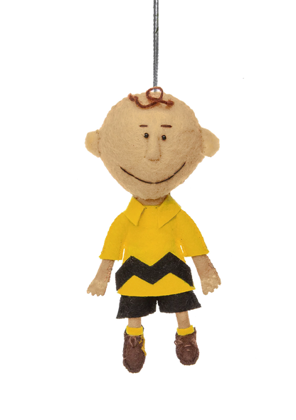 Hand-Sewn Felt Charlie Brown Ornament - Ben's Garden
