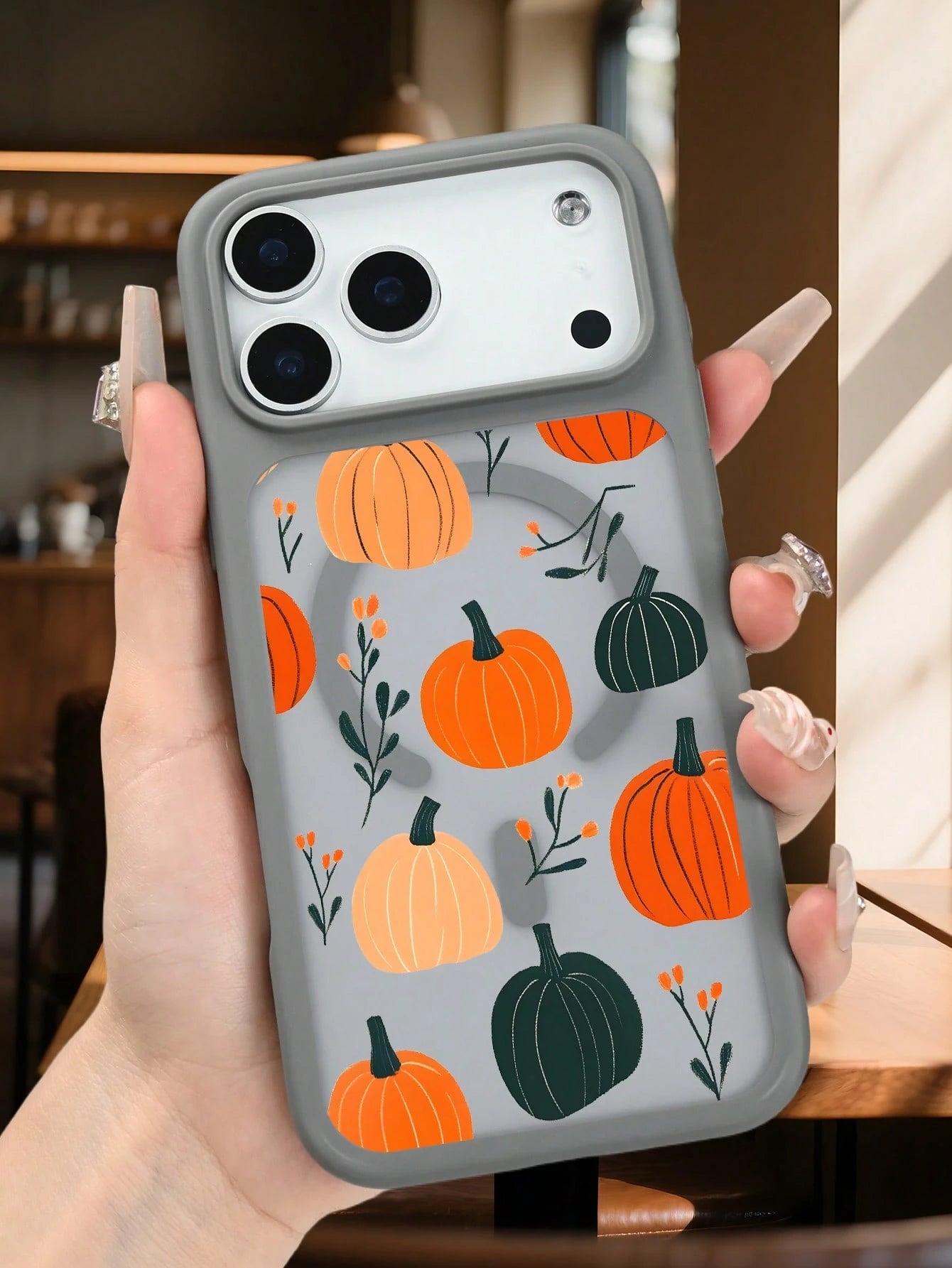 Harvest Autumn Pumpkin Festival Magnetic Phone Case, Thanksgiving Holiday Phone Cover, Aesthetic Cute Gift For Friend, Shockproof Protective Phone Accessories Compatible With IPhone 17 Pro Max 17Air 1