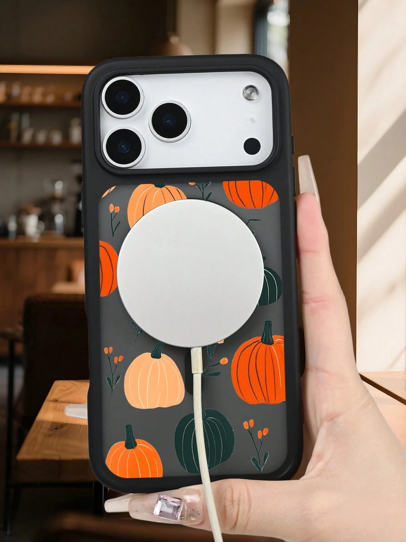 Harvest Autumn Pumpkin Festival Magnetic Phone Case, Thanksgiving Holiday Phone Cover, Aesthetic Cute Gift For Friend, Shockproof Protective Phone Accessories Compatible With IPhone 17 Pro Max 17Air 1