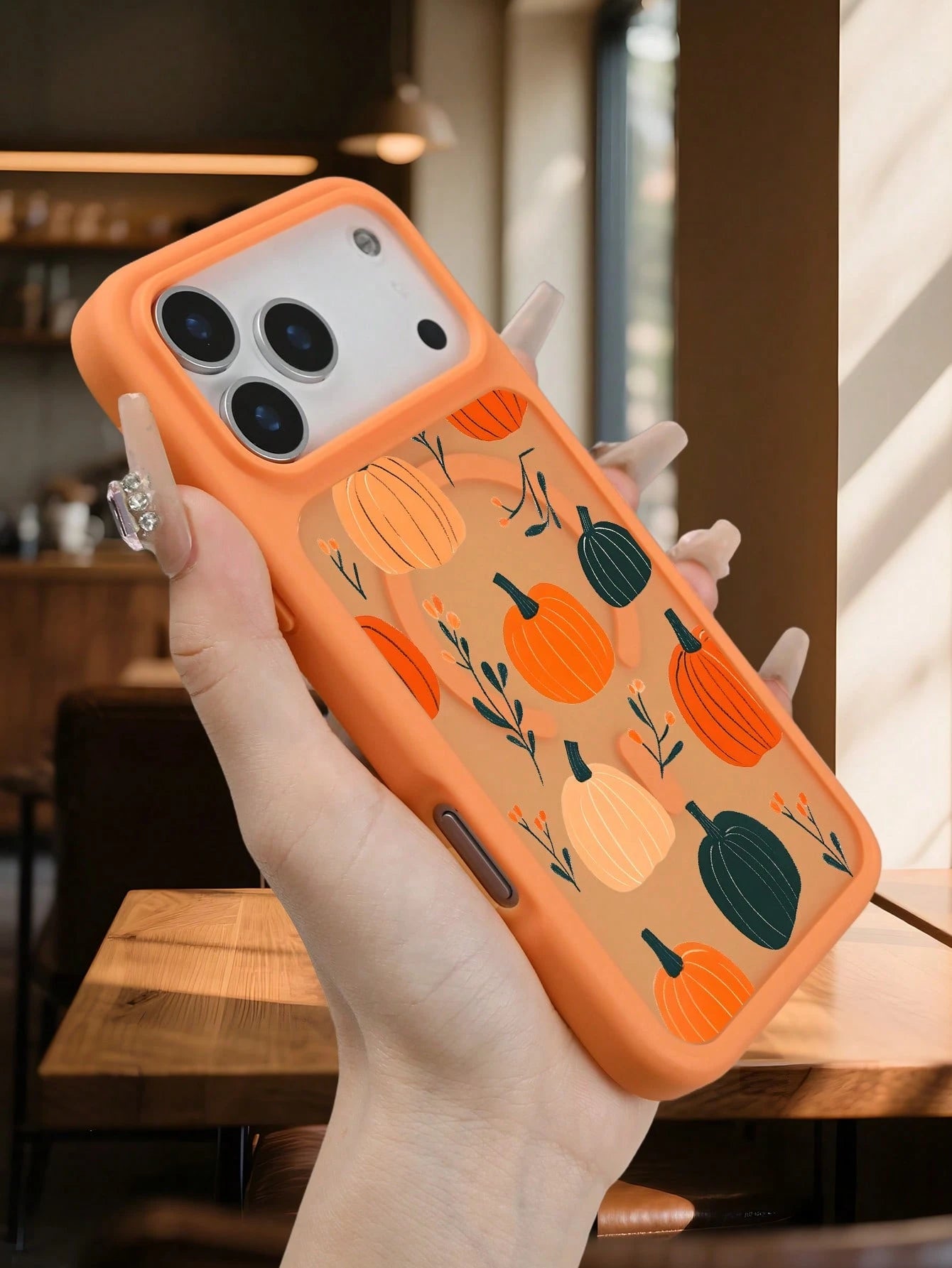 Harvest Autumn Pumpkin Festival Magnetic Phone Case, Thanksgiving Holiday Phone Cover, Aesthetic Cute Gift For Friend, Shockproof Protective Phone Accessories Compatible With IPhone 17 Pro Max 17Air 1
