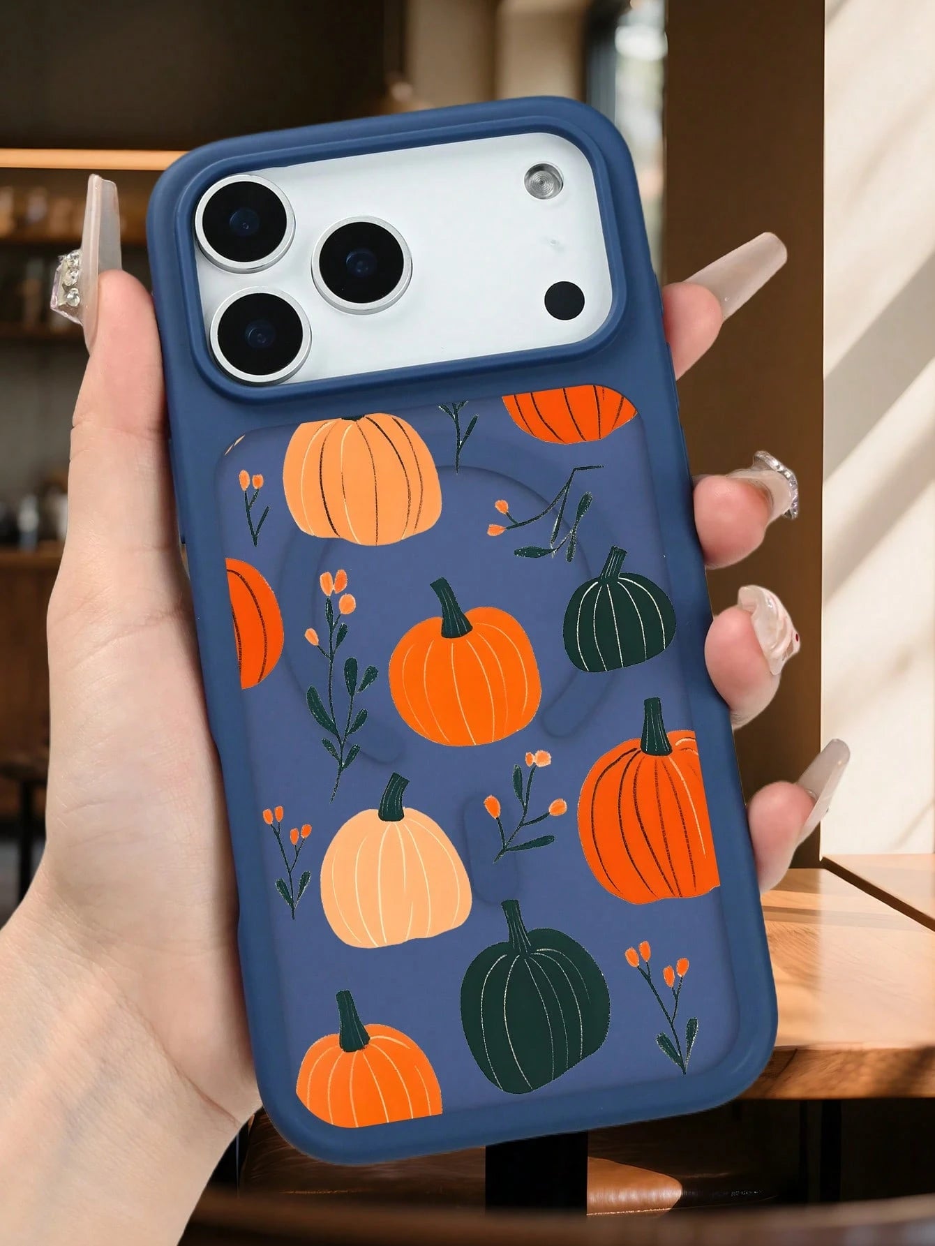 Harvest Autumn Pumpkin Festival Magnetic Phone Case, Thanksgiving Holiday Phone Cover, Aesthetic Cute Gift For Friend, Shockproof Protective Phone Accessories Compatible With IPhone 17 Pro Max 17Air 1